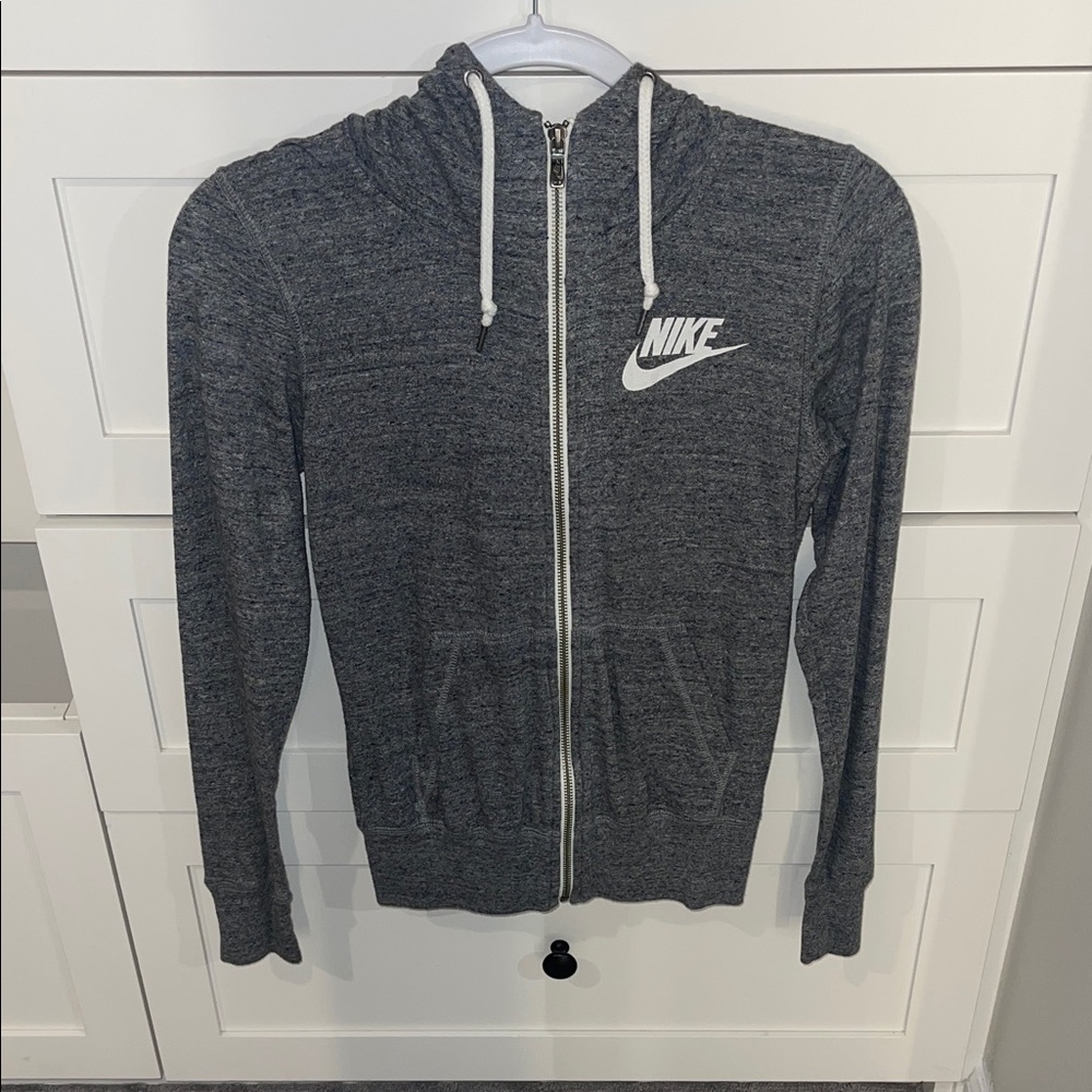 Nike Charcoal Full-Zip Hoodie - Picture 1 of 3